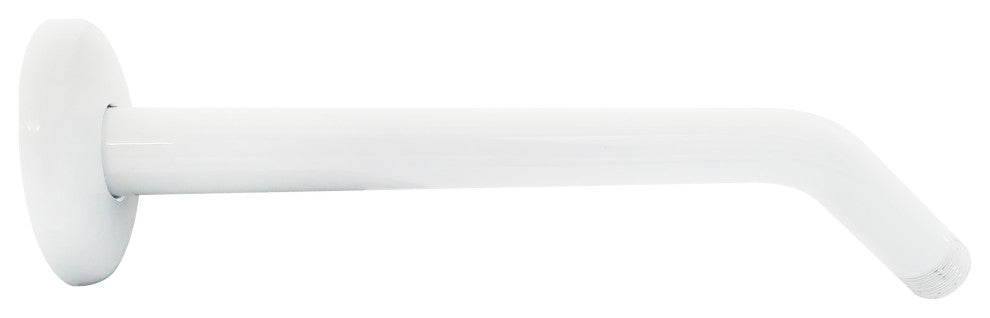 10" Shower Arm In Powder Coated White