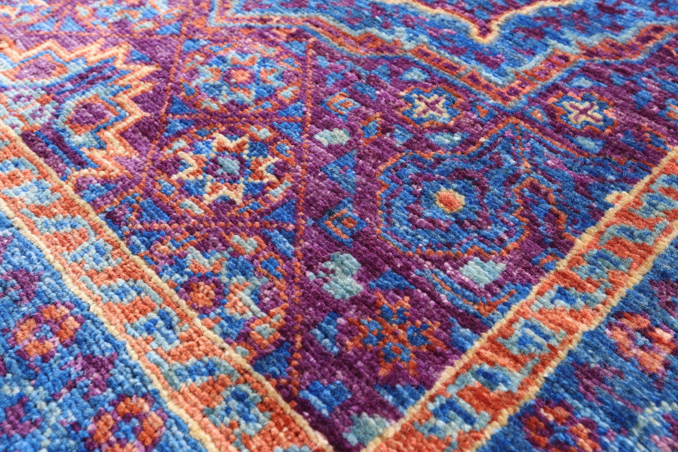 2' 8" X 9' 10" Runner Mamluk Handmade Wool Rug - Q12629