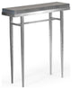 Wick 30" Console Table, Sterling Finish, Maple Grey Accents