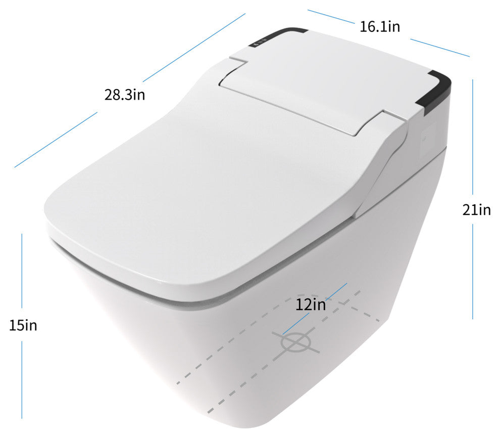 Smart Bidet Toilet with UV-A and Auto Flush