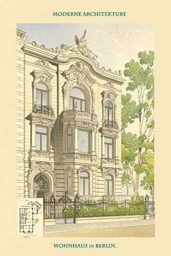 Residence in Berlin - Germany - Gallery Wrapped Canvas Art 28" x 42"