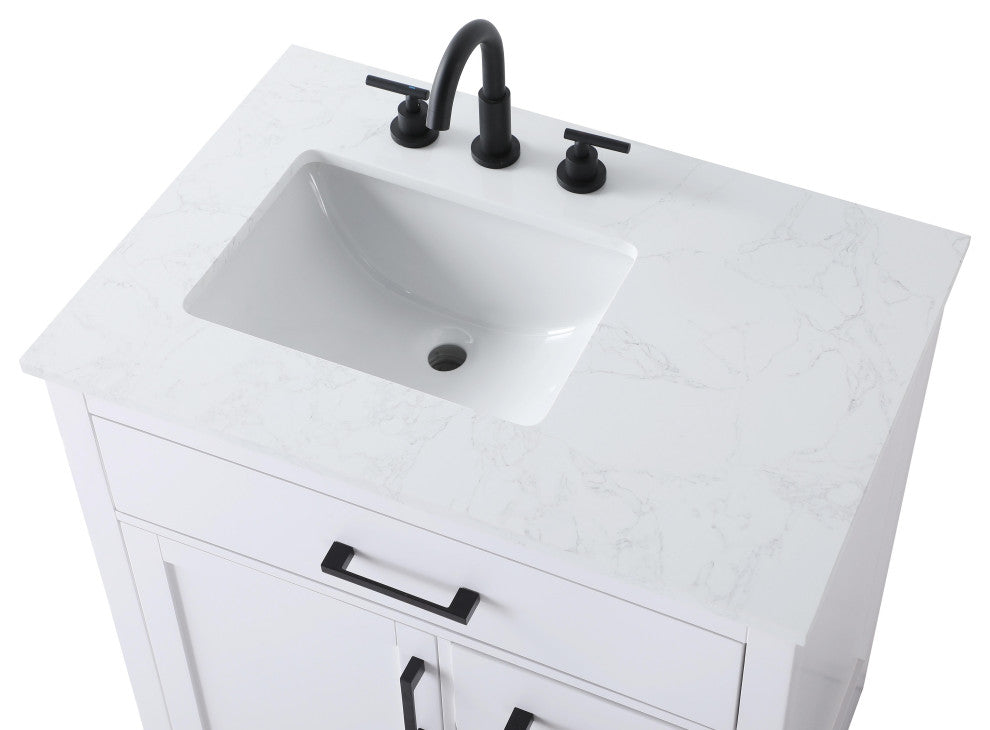 Home Living 32" Single Bathroom Vanity, White