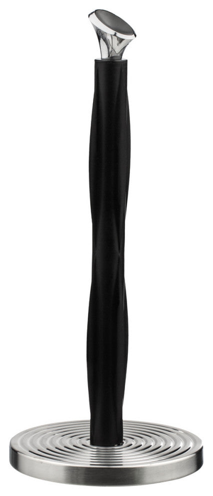 Jiallo Paper Towel Holder with Black Ridges, stylish knob