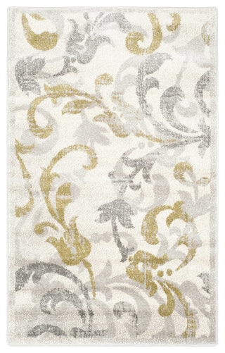 Safavieh Amherst Amt428E Outdoor Rug, Ivory/Light Gray, 2'3"x11'0" Runner