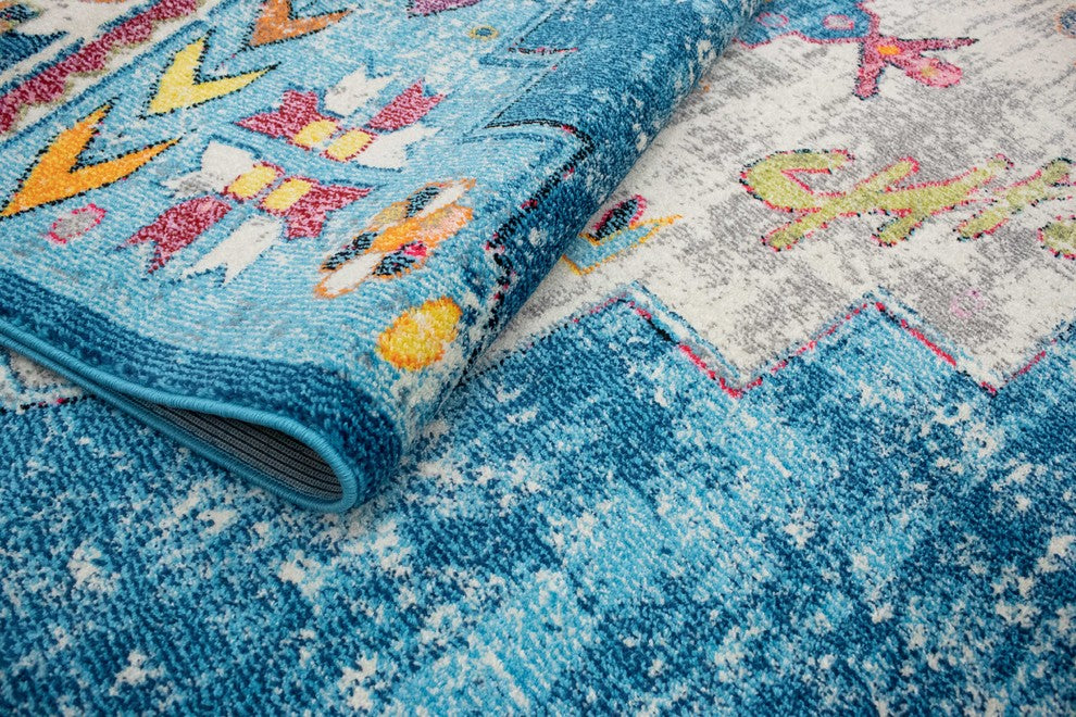 Noori Rug Distressed Delma Blue/Beige Rug