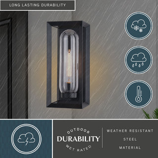 Pullman 6.5" Outdoor Wall Light Textured Black