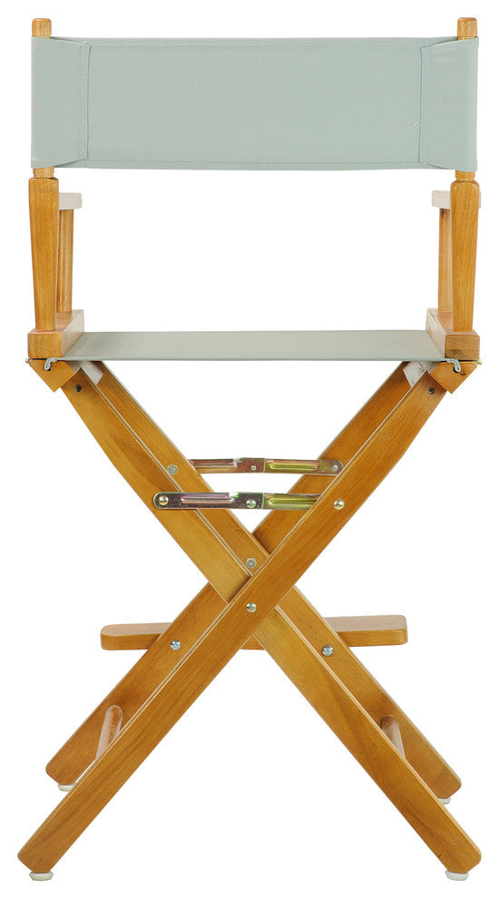 024" Director's Chair Honey Oak Frame-Gray Canvas