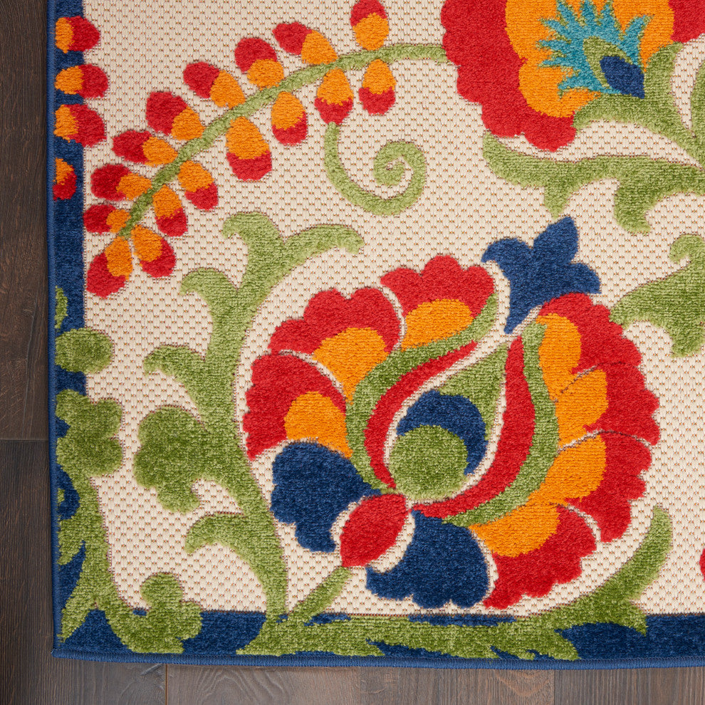 Nourison Aloha 10' x 14' Multicolor Farmhouse Area Rug