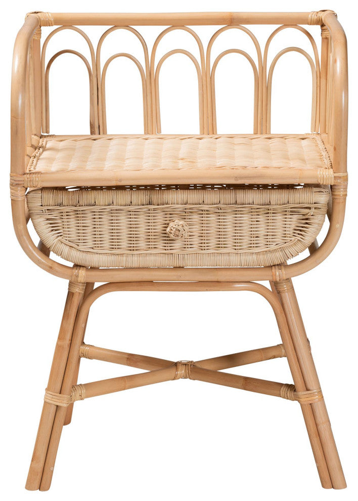 Leona Rattan Nightstand