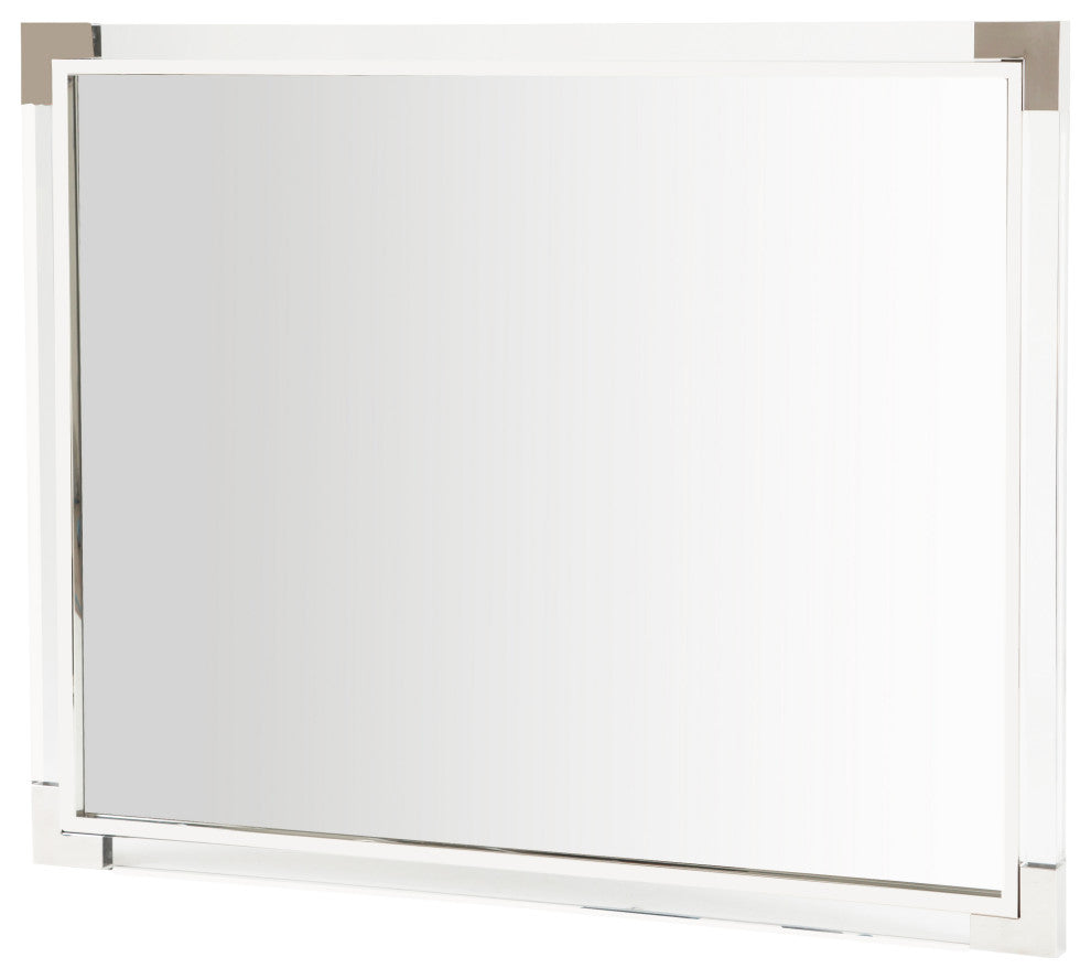 State St. Acrylic Modern Wall Accent Mirror - Clear