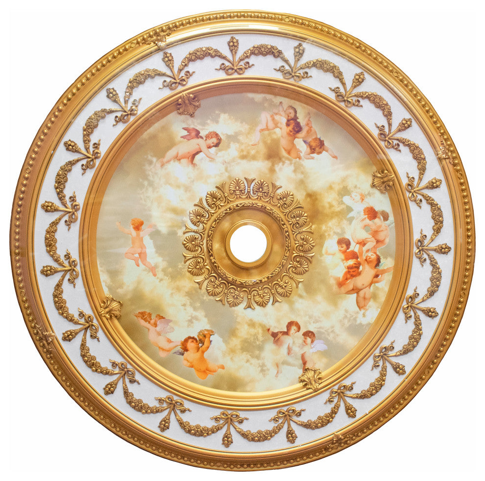 Artistry Lighting, Round 51" Antique Gold Ceiling Medallion (ART13-CF-023)