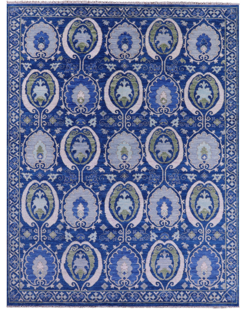 William Morris Handmade Wool Rug 9' 2" X 12' 2" - Q13599