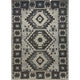 7" x 9" Gray and Ivory Classic Decorative Area Rug
