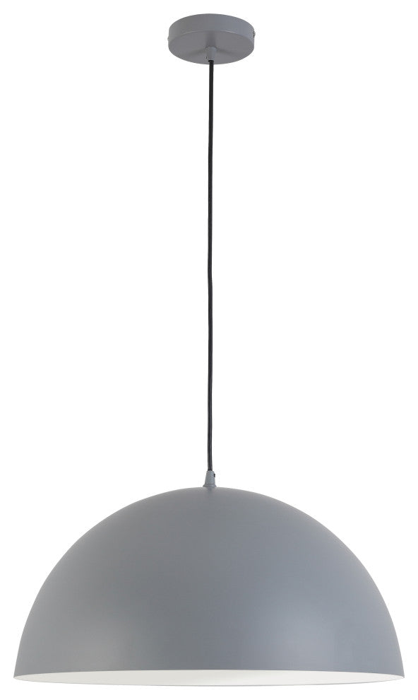 Ofelia Transitional 1 Light Grey Metal Pendant