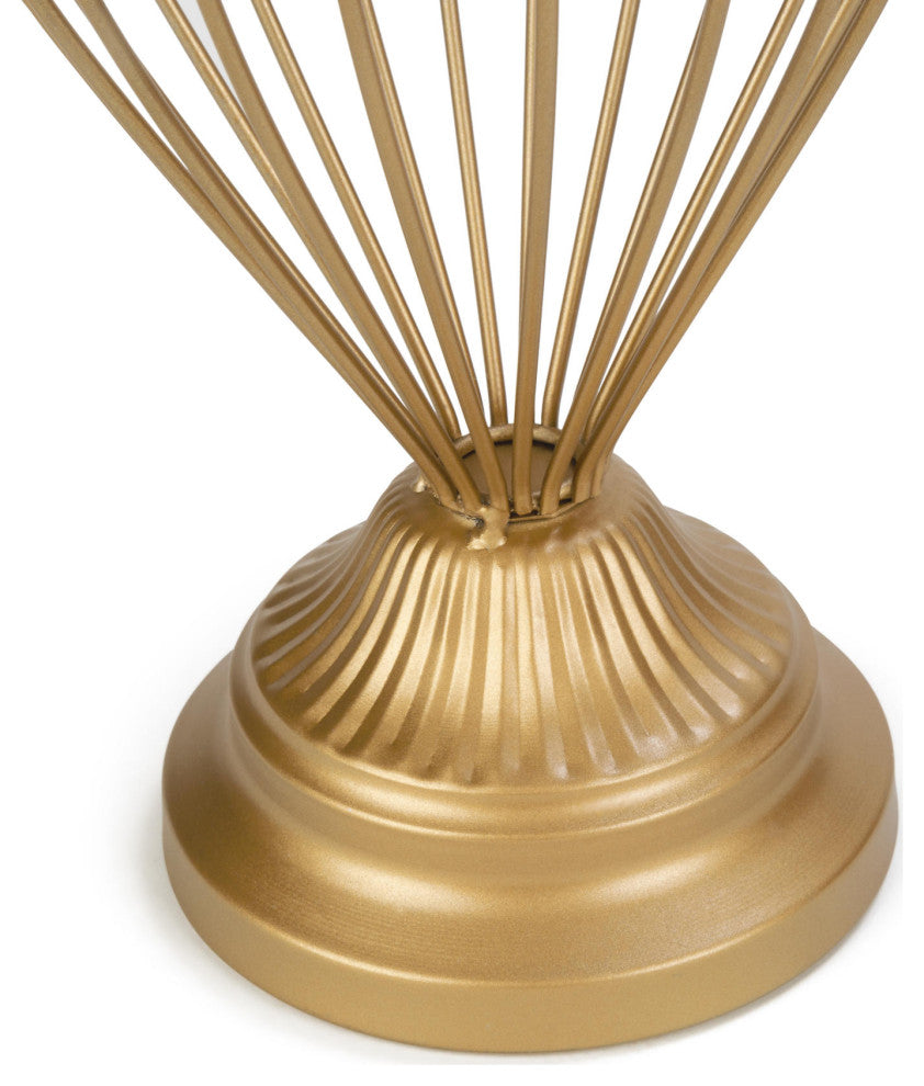 Gold Balloon Wire Hat Stands, Set of 2
