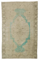 Vintage Turkish Hand-Knotted Rug 5' 7" x 8' 8", 67 in. x 104 in.