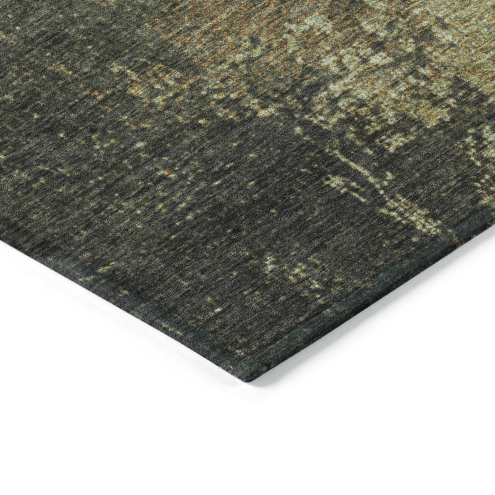 Machine Washable Indoor/Outdoor Chantille ACN1904 Olive 2'6" x 3'10" Rug