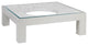 Elation White Square Cocktail Table