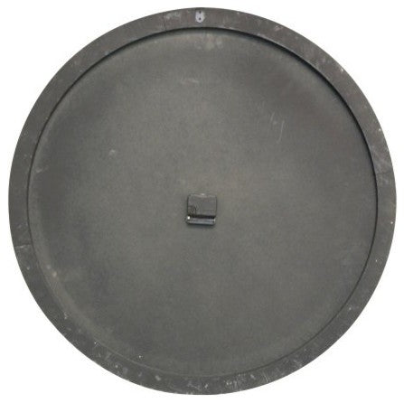 BLACK AND WHITE WOODEN WALL CLOCK