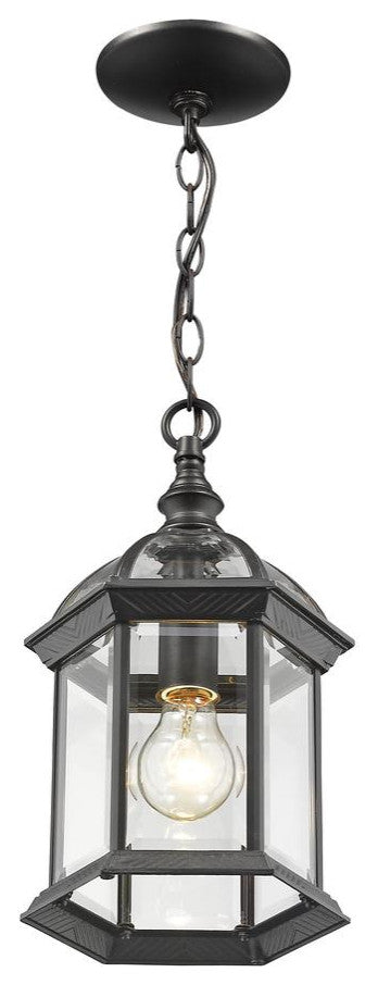 1-Light Outdoor Chain, Black