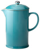 Le Creuset Stoneware Cafeteria With Metal Press, Teal