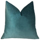 Aqua Dulce Teal Handmade Luxury Pillow, 22"x22"