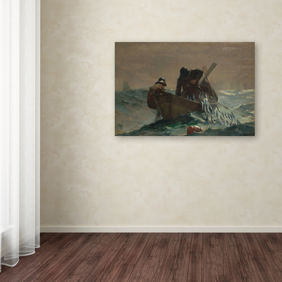 Homer 'The Herring Net' Canvas Art, 47 x 30