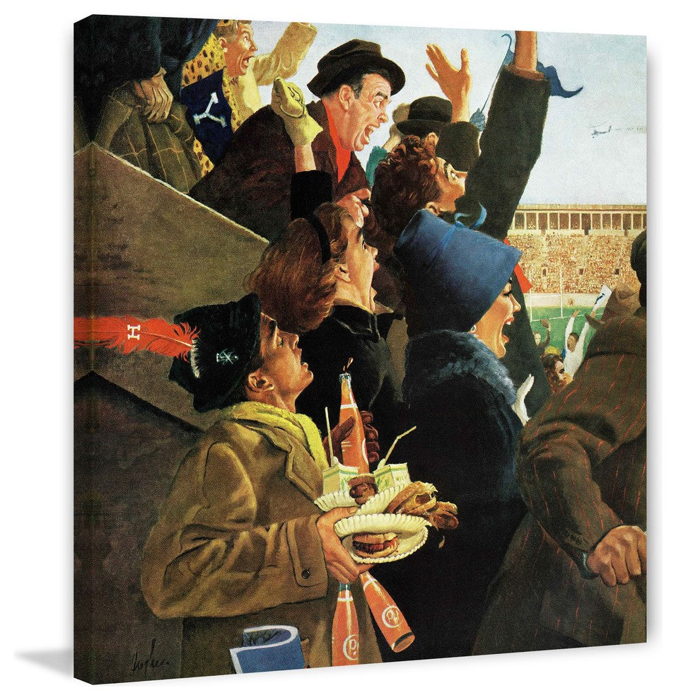 "Yale vs. Harvard" Painting Print on Canvas by George Hughes