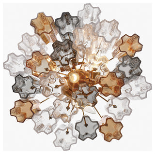 CRYSTORAMA Addis 4 Light Aged Brass Chandelier