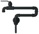 Kinzie Wall Mount Pot Filler Chrome, Satin Black