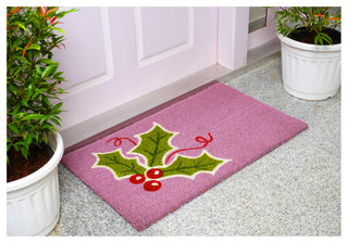 Calloway Mills Holly Berry Doormat, 24" X 36"
