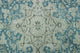 Fine Vintage Distressed Chelsea Blue and Beige Rug, 9''9x13''2