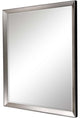 Framed Beveled Mirror, Metallic, 34"x44"