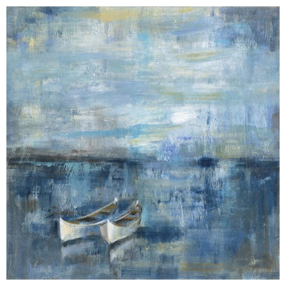 "Two Boats" Digital Paper Print by Silvia Vassileva, 20"x20"