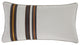 Toluca Canvas Embroidered Cotton Lumbar Pillow, 14"x26"