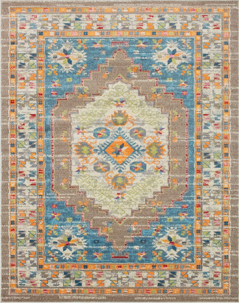 Noori Rug Distressed Hester Brown/Blue Rug