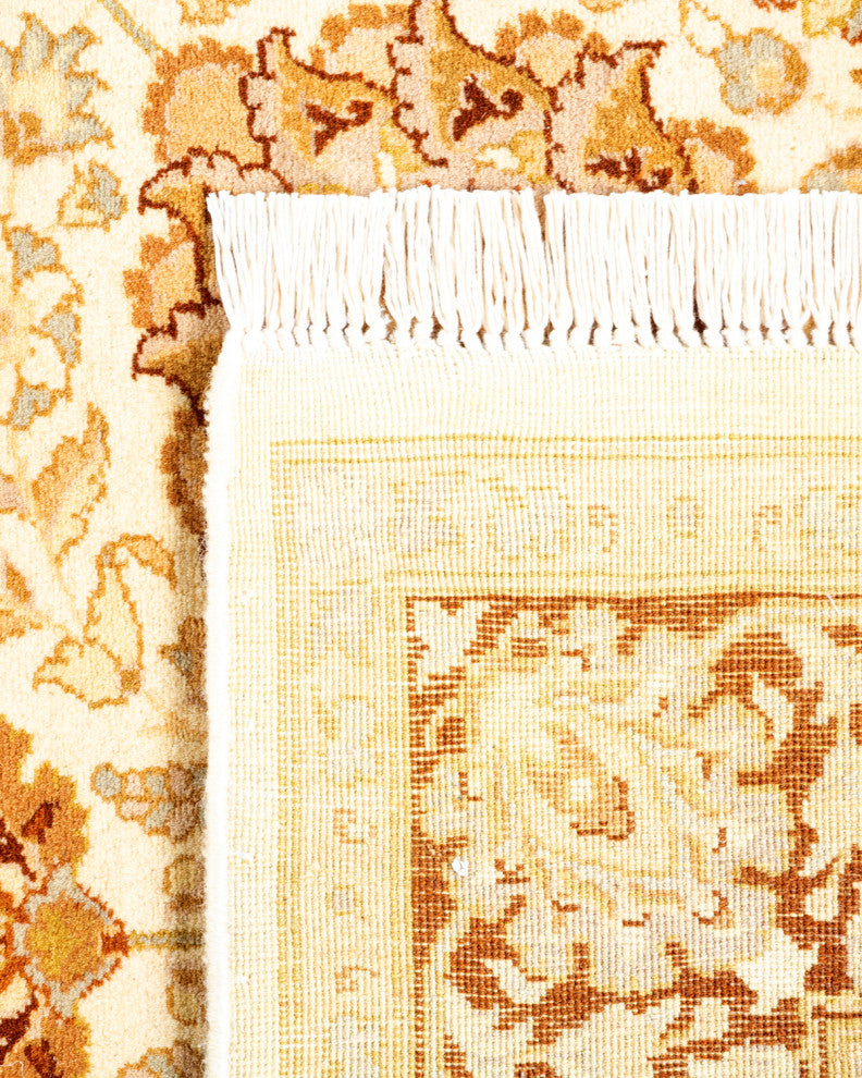 Ali One-of-a-Kind Hand-Knotted Runner Ivory, 3'3"x12'6"