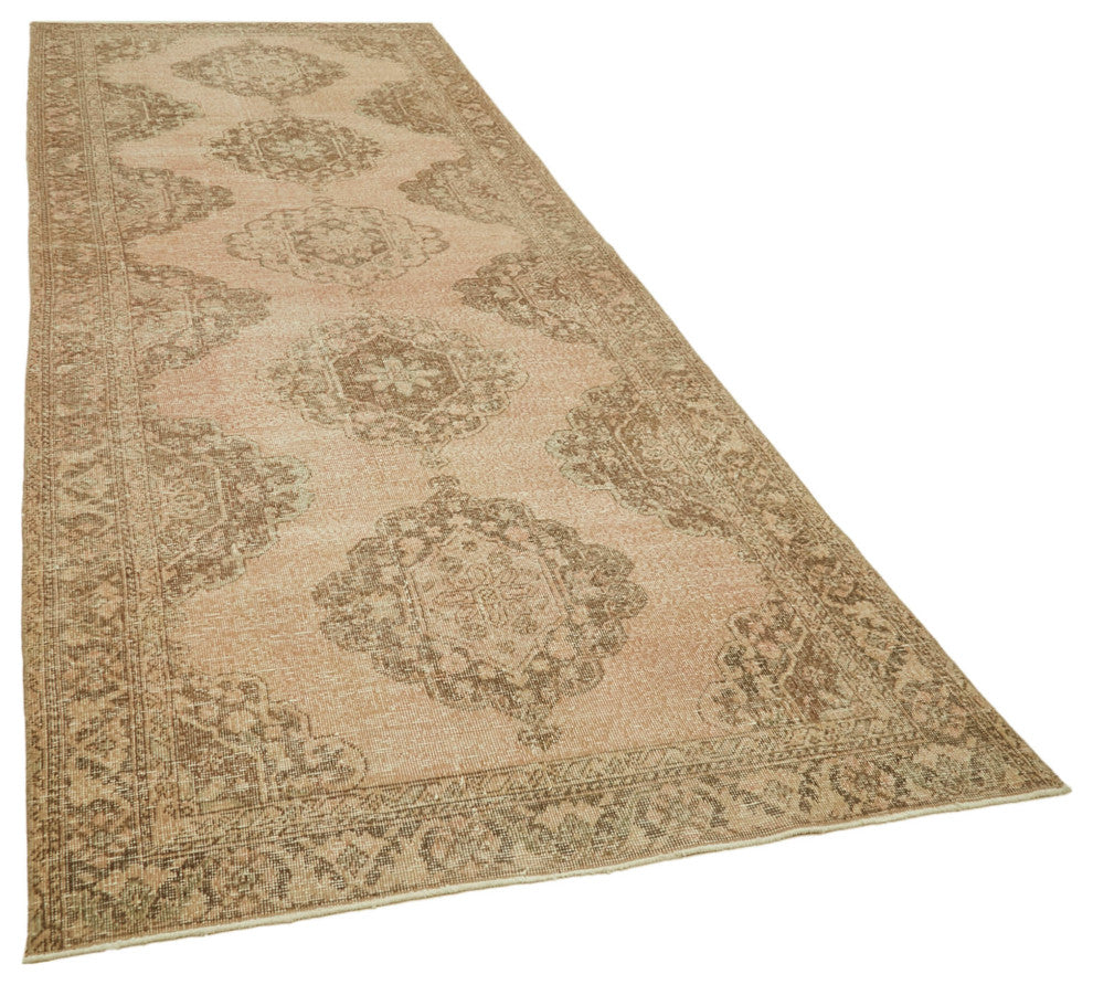 Rug N Carpet - Handwoven Oriental 4' 7" x 12' 11" Vintage Runner Rug
