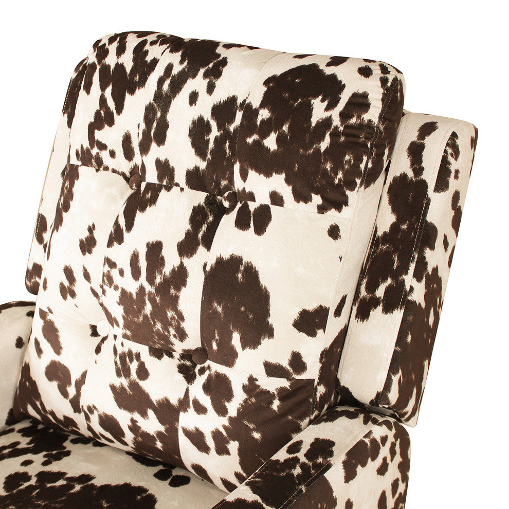 Polyester 27.2" Recliner Chairs, Brown