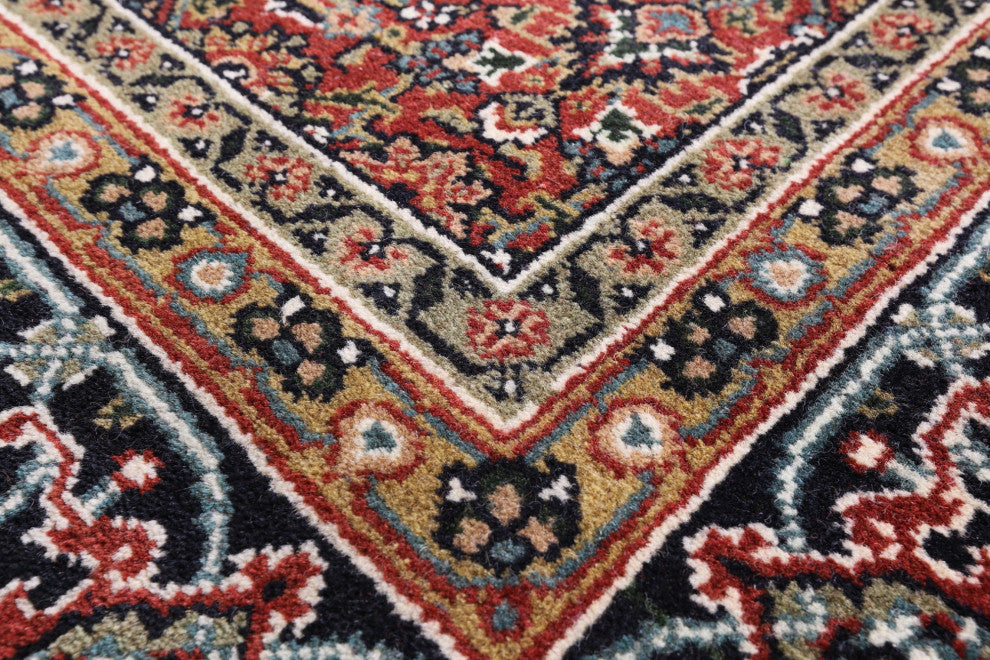 Persian Hill Herati Hand Knotted Wool Rug 4' 9" X 17' 11" - Q13162