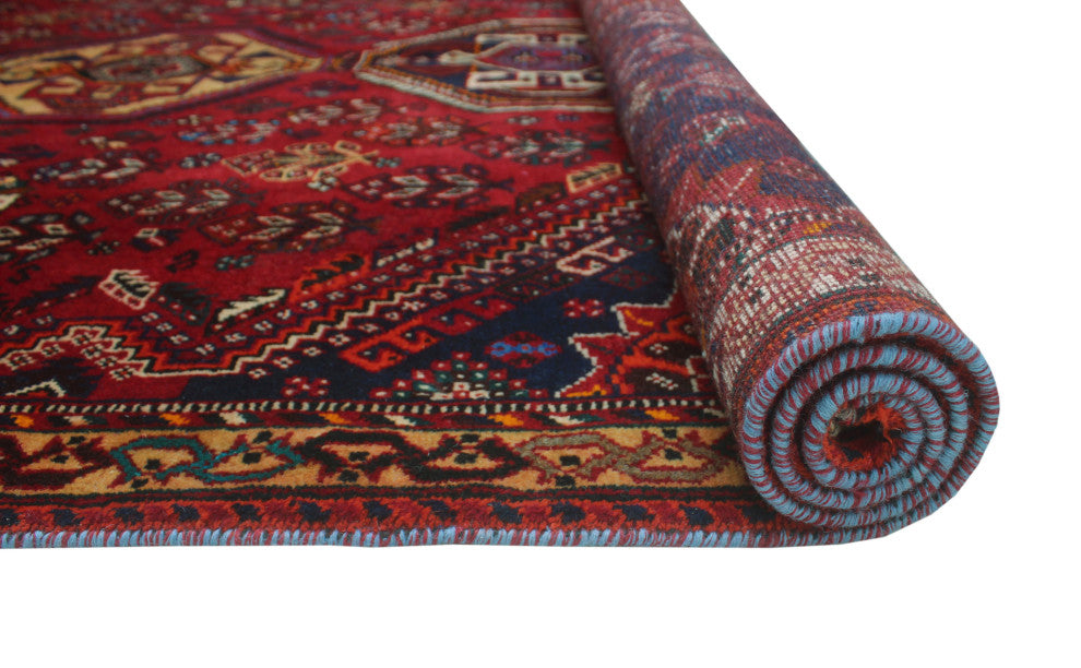 Fine Vintage Distressed Temor Red Rug