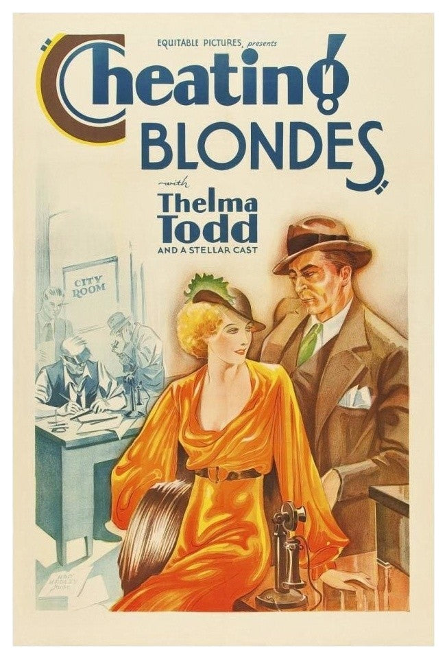 "Vintage Vices: Cheating Blondes" Digital Paper Print by Vintage Vices, 22"x32"