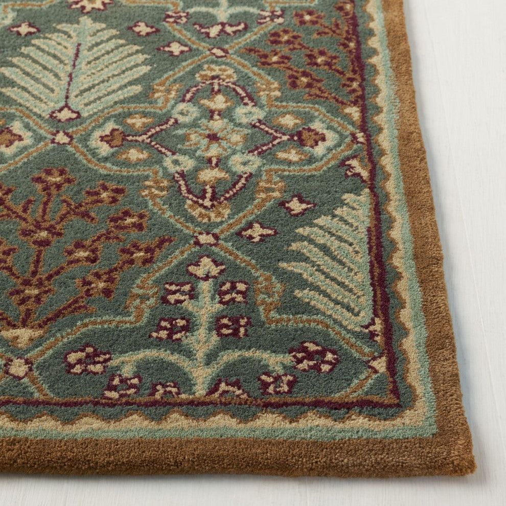 Safavieh Antiquities At613A Rug, Light Blue/Gold, 12'0" X 18'0"