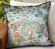 Plutus Wild Jungle Multi Animal motif Outdoor/Indoor Pillow, 24"x24"