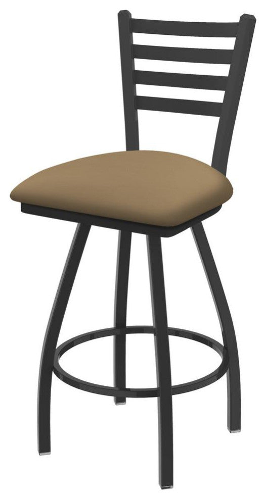 XL 410 Jackie 25 Swivel Counter Stool with Pewter Finish and Canter Sand Seat