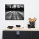 Primitive Wall Decor: Black & White Canvas Photo Print Winter Shadows, 16" X 20"