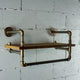 Ann Harbor Farmhouse Industrial 27" Wide Shelf Rack, Rustic Bronze