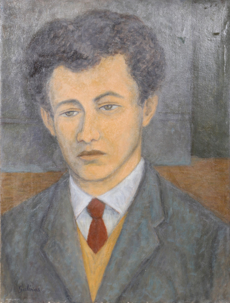 Portrait of Man With Curly Hair, 1026 from the Ellis Island Series