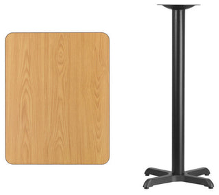 Rectangular Natural Table Top XU-NATTB-2430-T2222B-GG