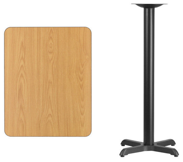 Rectangular Natural Table Top XU-NATTB-2430-T2222B-GG